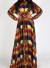 Load image into Gallery viewer, Checkered Maxi/ Kimono