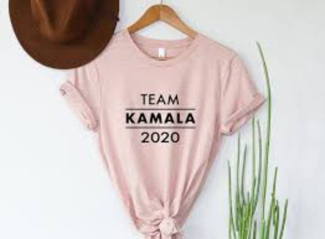 Team Kamala pink Tee (Unisex fit)